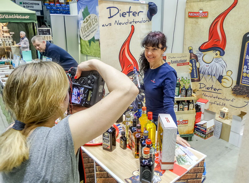 User comments Besucher auf der OSTPRO in Jena 2018 am Stand von Aromatique